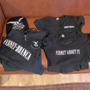 Assorted women’s Fernet Branca apparel (size small)